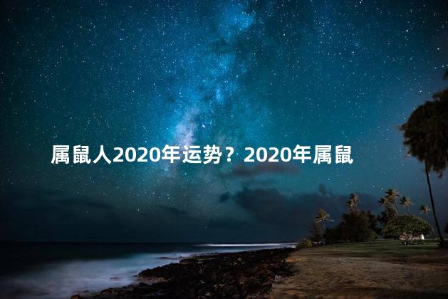 属鼠人2020年运势？2020年属鼠人运势展望 充满希望与成功